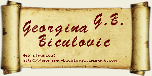 Georgina Biculović vizit kartica